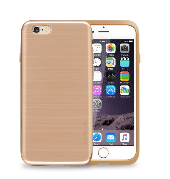 iPhone 6 slim case motomo INFINITY iphone 6s case iphone 6s thin case iPhone 6s bumper case Warm Beige Chrome Gold